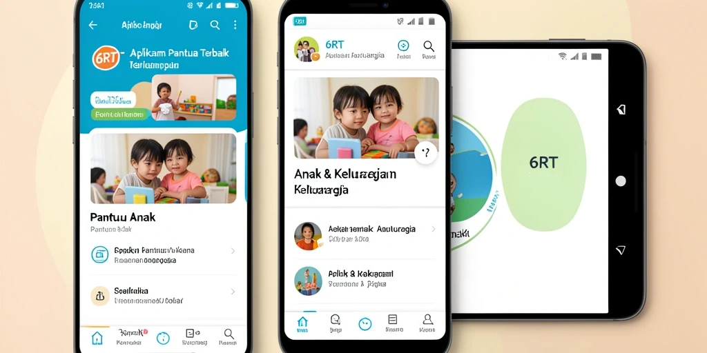 Tampilan antarmuka 6RT yang intuitif untuk memantau anak.