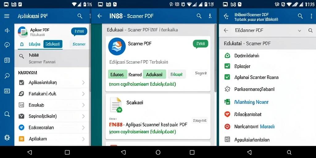 Antarmuka aplikasi IN88 yang sederhana untuk pemindaian PDF.