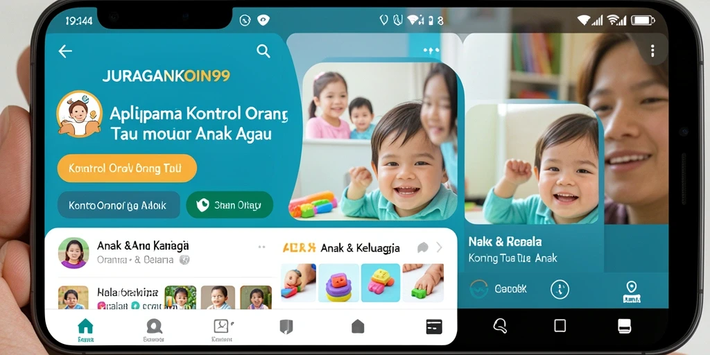 Tampilan antarmuka user-friendly dari JURAGANKOIN99 untuk kontrol orang tua.