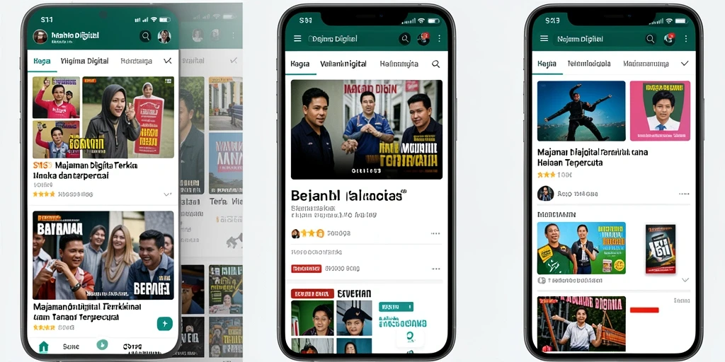 Antarmuka S13 menampilkan koleksi artikel Majalah Digital yang menarik.