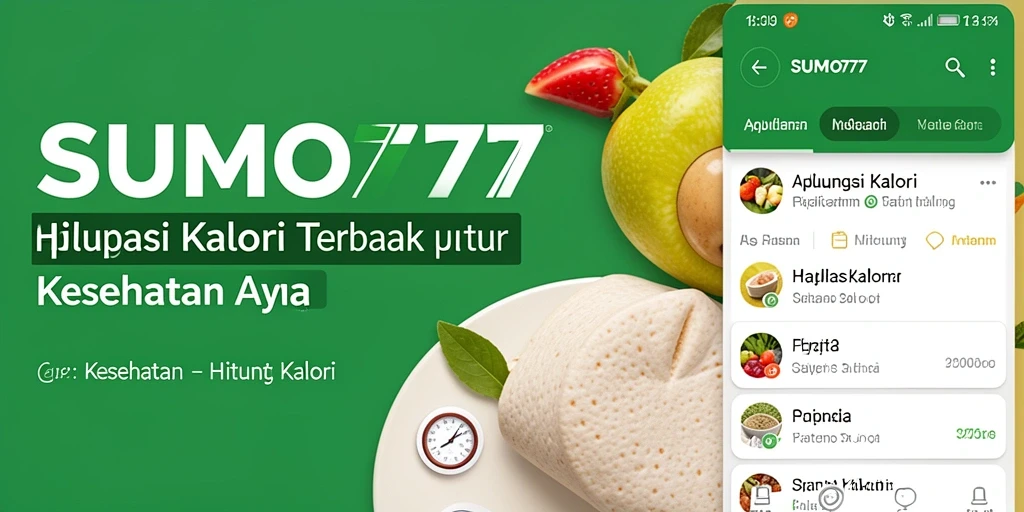 Tampilan antarmuka aplikasi Hitung Kalori SUMO777 yang intuitif.