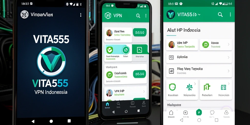 Tampilan antarmuka VITA555 yang sederhana dan mudah digunakan.