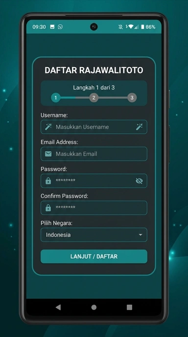 Daftar Akun Baru di Rajawalitoto untuk Pengguna Android