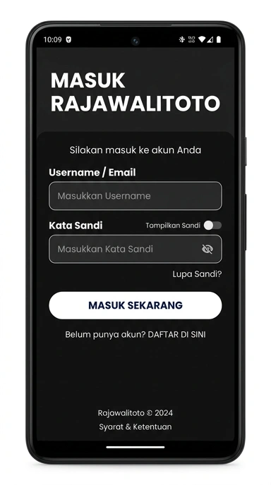 Panduan Masuk Akun Rajawalitoto untuk Android